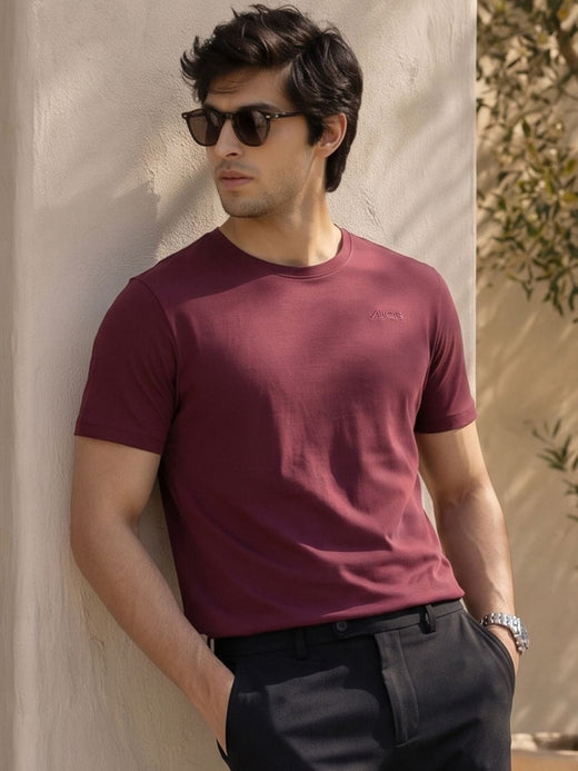 Cotton Flex Tee Dusty Wine
