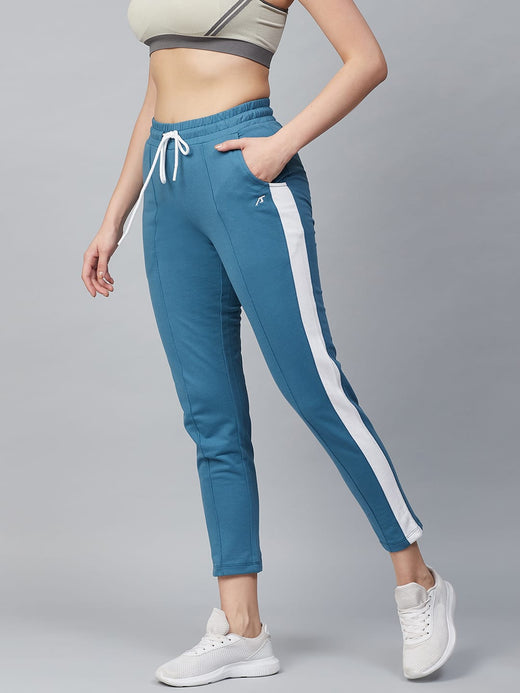 Alcis Women Blue Solid Track Pants