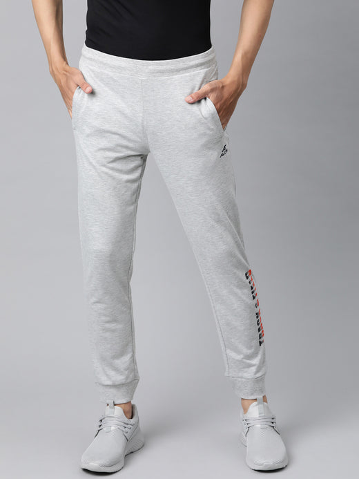 Alcis Men Grey Melange Solid Joggers
