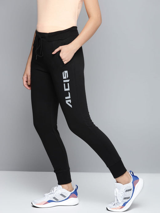Alcis Women's Solid Black Jogger