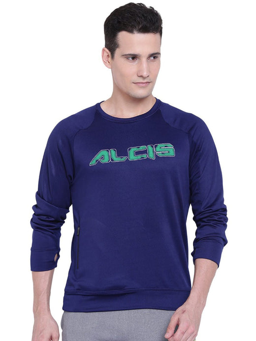 Alcis Mens Navy Sweat Shirt 128MSS378