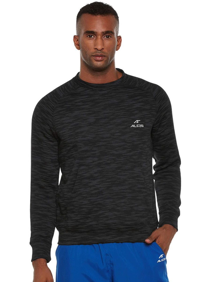 Men Solid Grey Sweatshirts 147MSS221-S
