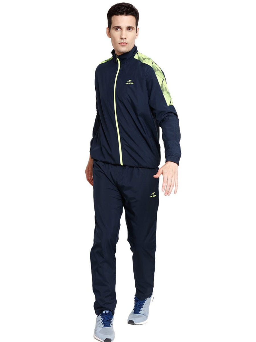 Alcis Men Solid Navy Blue Track Suit 158MTS241-S