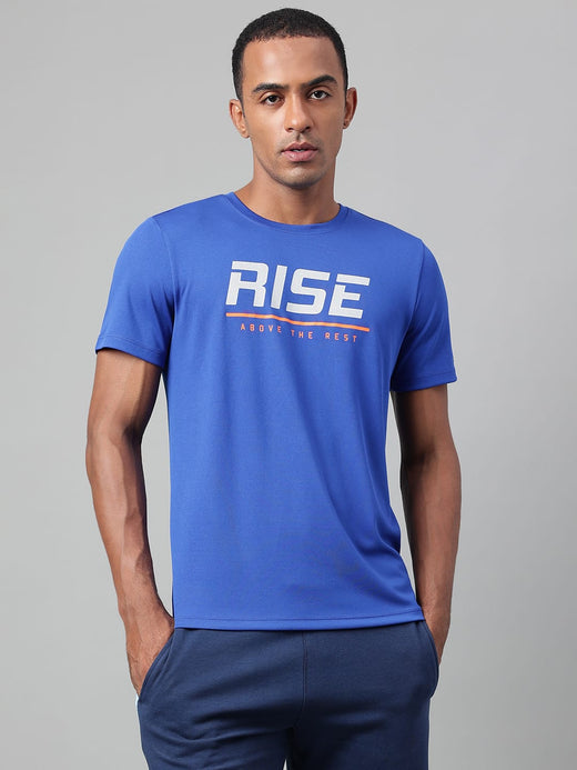 Alcis Men's Printed Scuba Anti-Static Drytech+ Slim-Fit Training Tee
