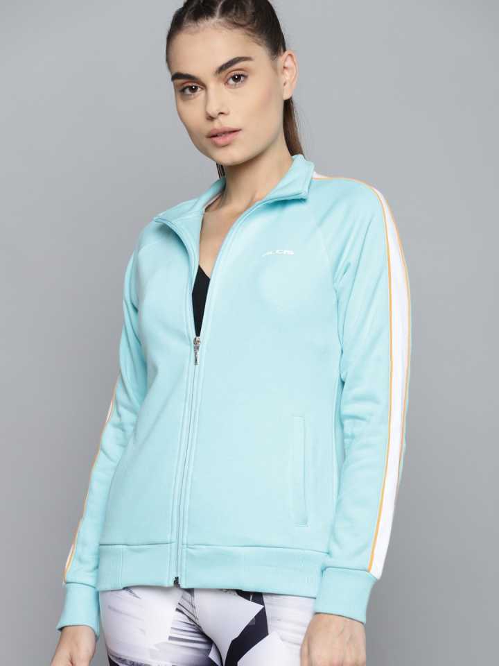 Alcis Women Solid Blue Jackets