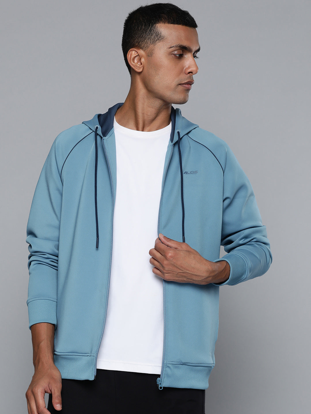 Alcis Men Blue Running Bomber Jacket