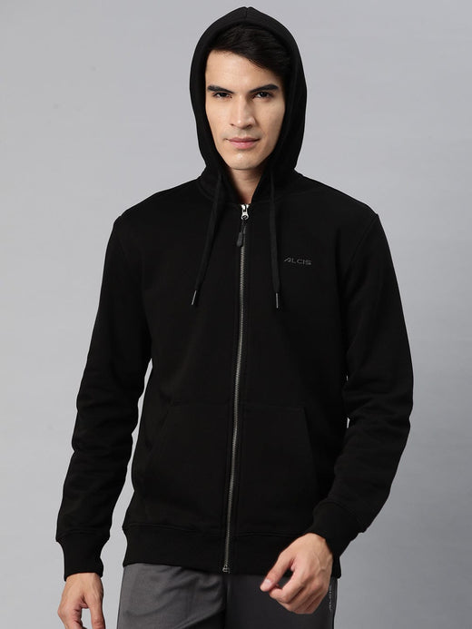 Alcis Men Infinity Sweat Typography Sporty Jacket