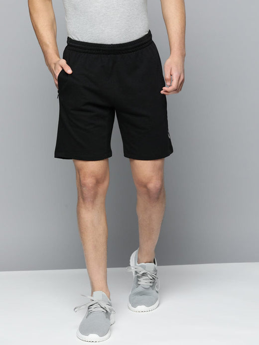 Alcis Men Black Slim Fit Sports Shorts