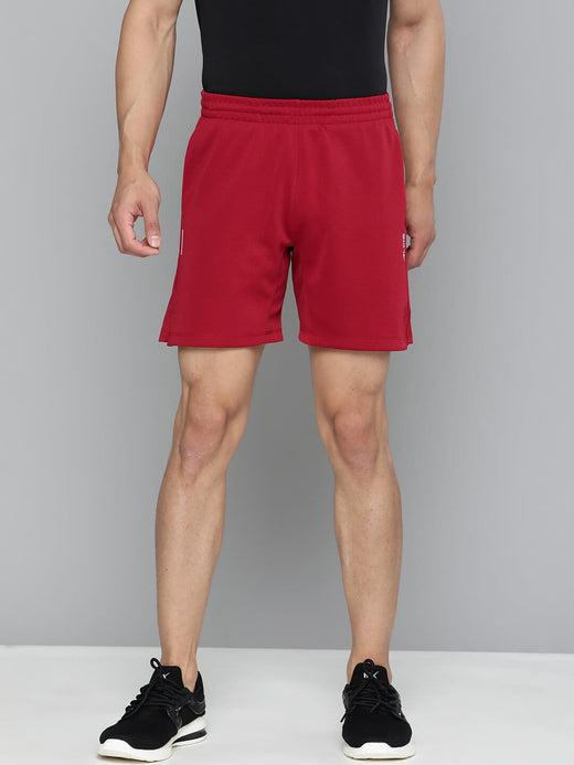 Alcis Men Red Slim Fit Drytech+ Running Sports Shorts