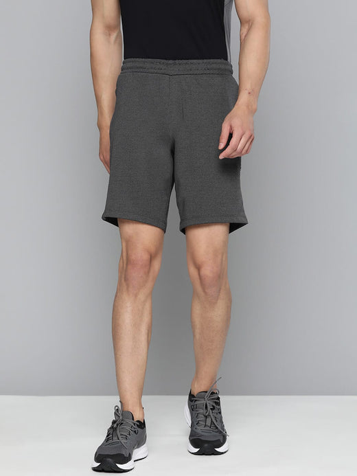 Alcis Men Charcoal Slim Fit Drytech+ Training or Gym Sports Shorts