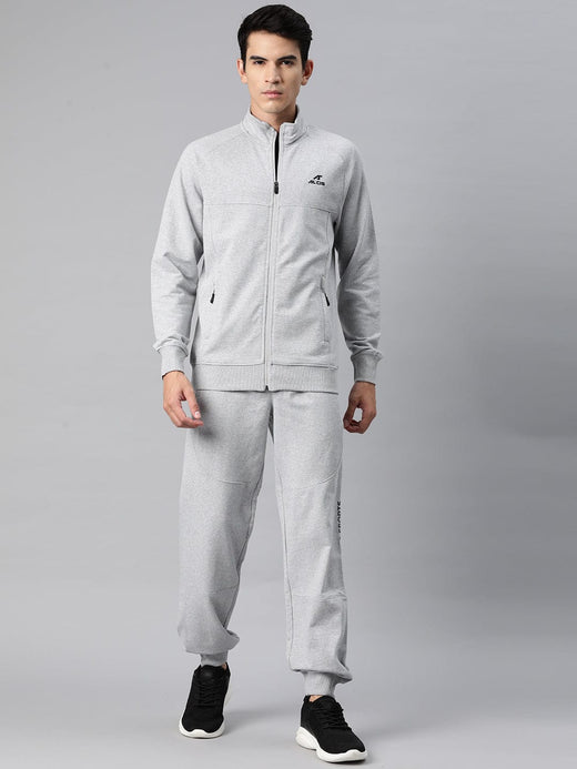 Alcis Men Typography Print Mid-Rise Tracksuit