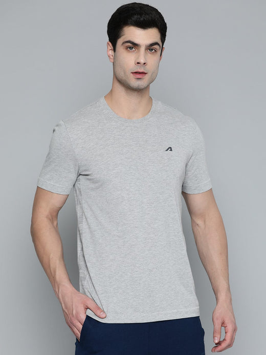 Alcis Men Grey Melange T-shirt