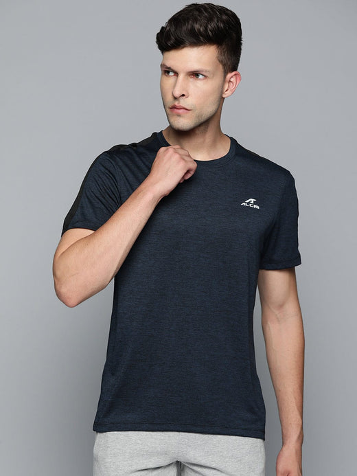 Alcis Men Navy Blue T-shirt