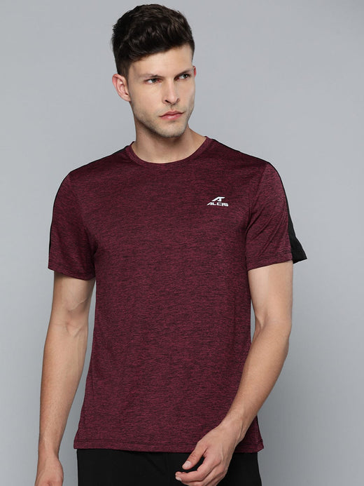 Alcis Men Maroon T-shirt