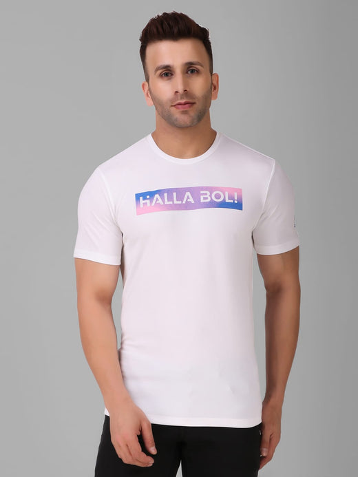 RAJASTHAN ROYALS SLOGAN TEES 1W HALLA BOL