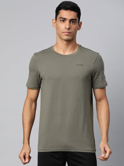 Alcis Men Solid Stretchex Slim Fit T-shirt