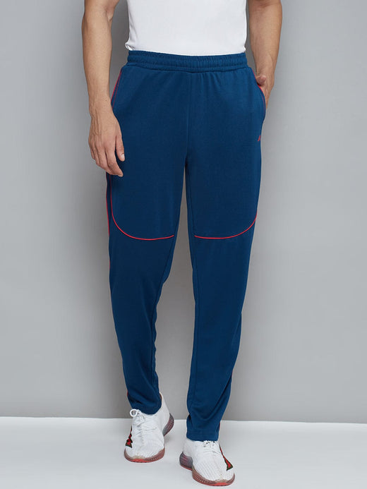 Alcis Men Navy Blue Solid Slim Fit Running Track Pants