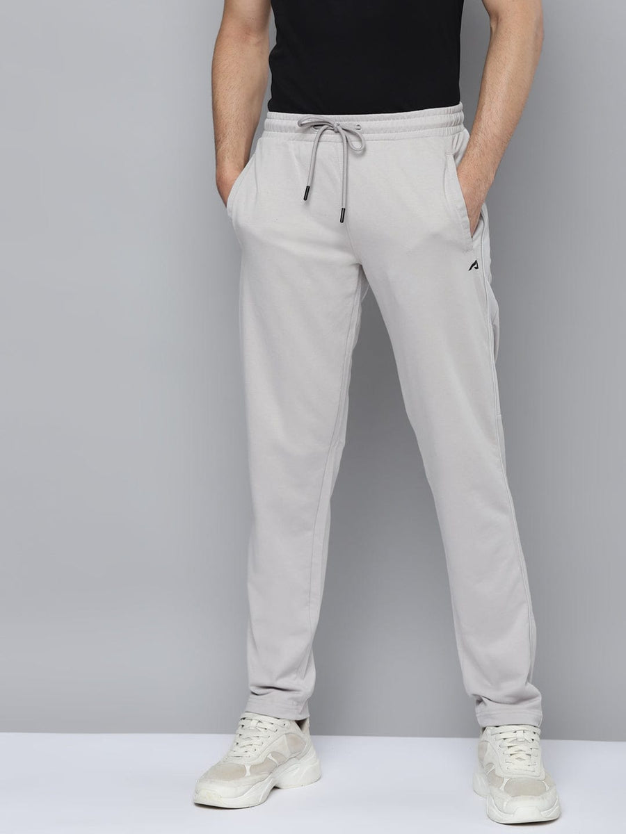 Alcis Men  Grey Slim Fit Solid Running Track Pants
