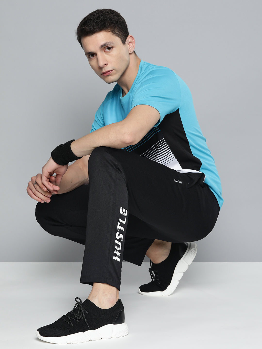 Alcis Men Printed Drytech+ Track Pants