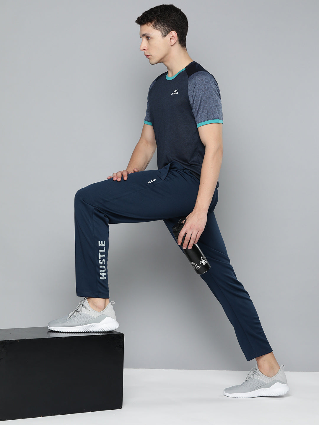 Alcis Men Printed Drytech+ Track Pants