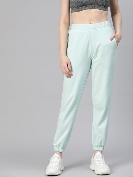 Alcis Women Blue Solid Regular-Fit Joggers
