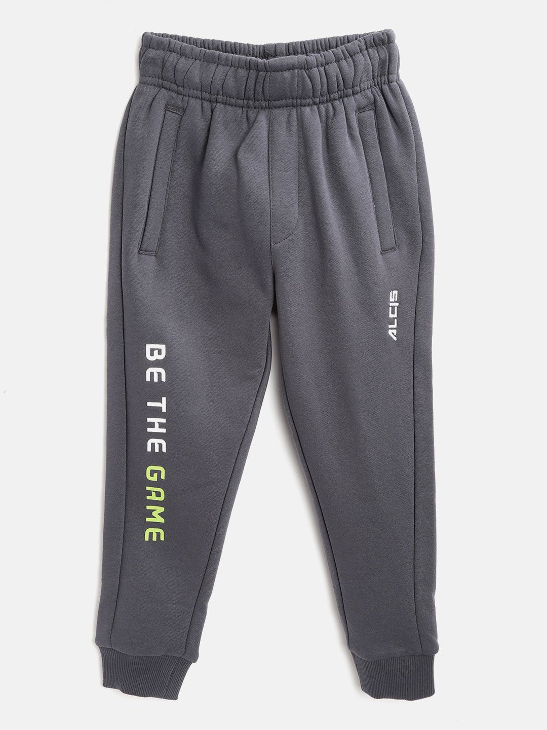 Alcis Boys Charcoal Grey Solid Joggers BAA20E804110-4Y