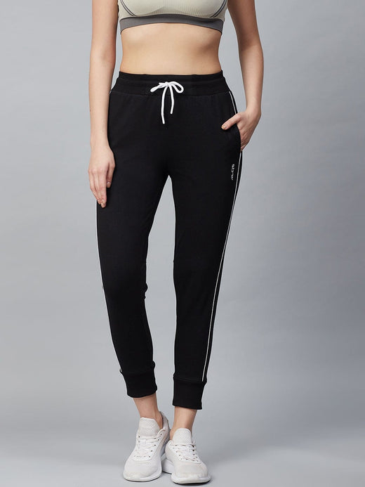 Alcis Women Solid Black Jogger
