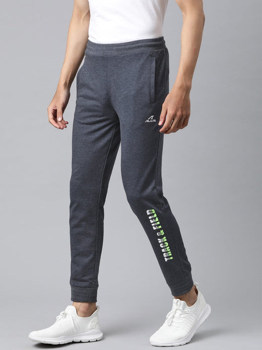 Alcis Men Navy Blue Solid Track Pants