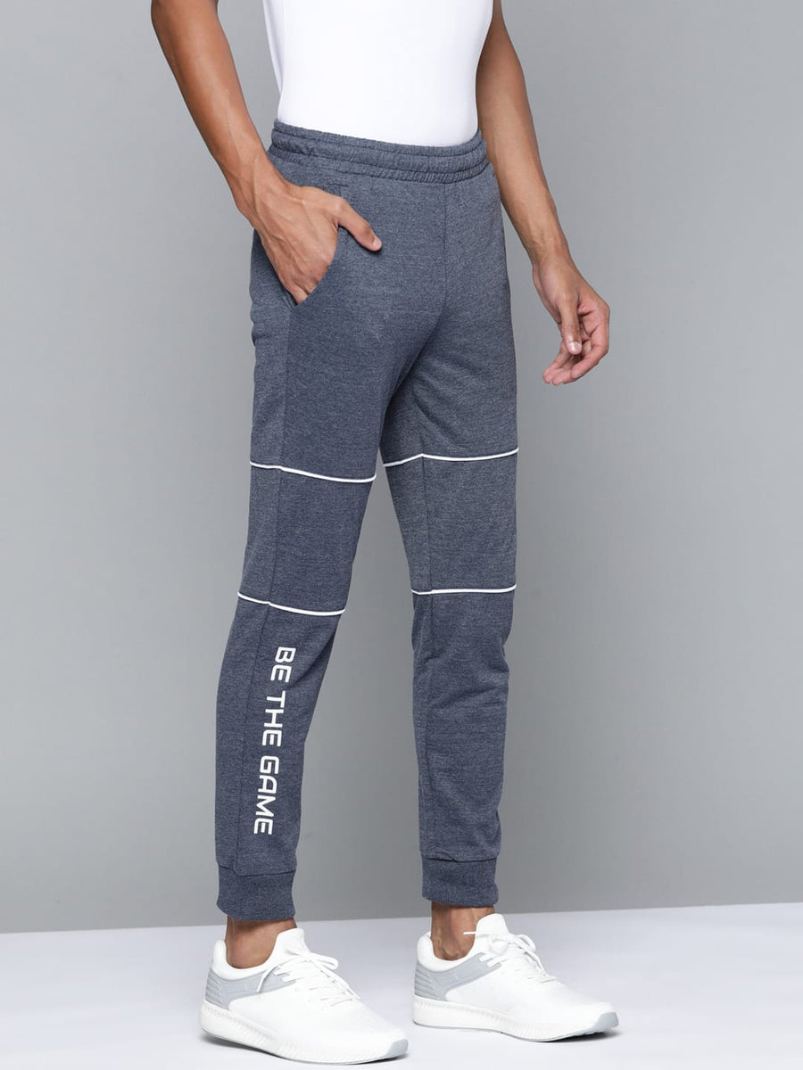 Alcis Men Navy Blue Printed Joggers
