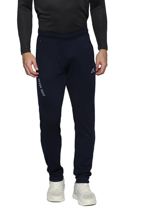 Alcis Men Solid Navy Blue Track Pant