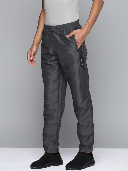 Alcis Men Grey Solid Track Pants