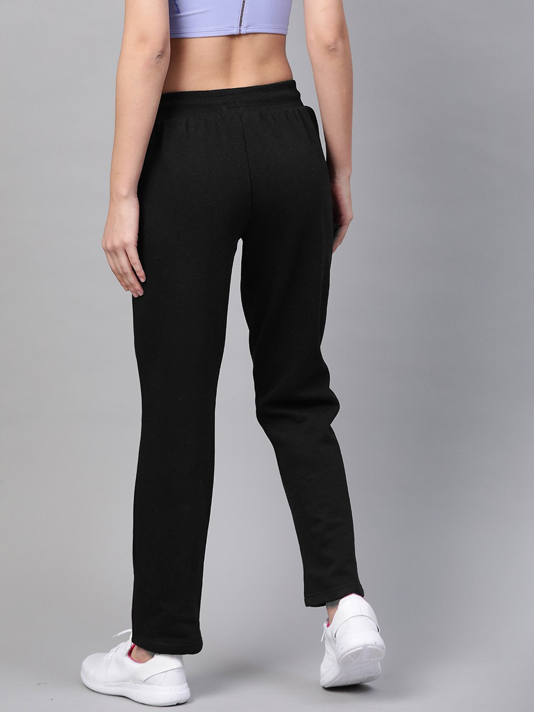 Alcis Women Black Solid Track Pants