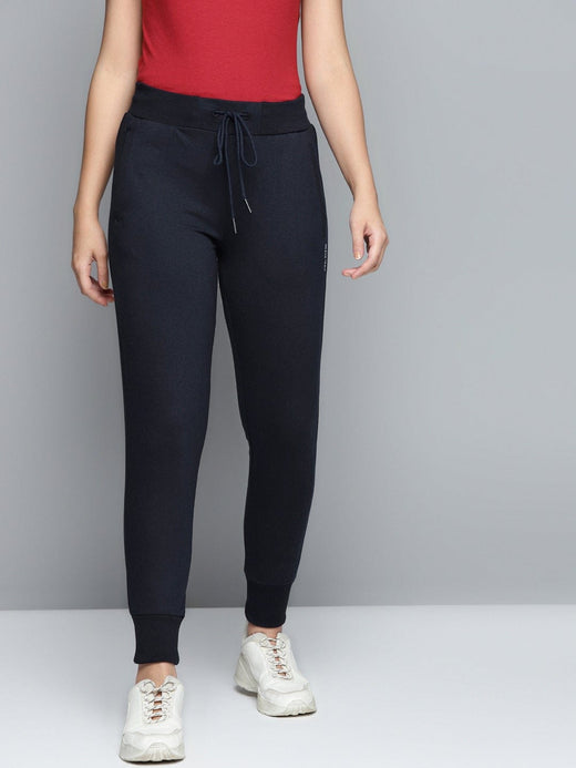 Alcis Women Solid Navy Blue Jogger