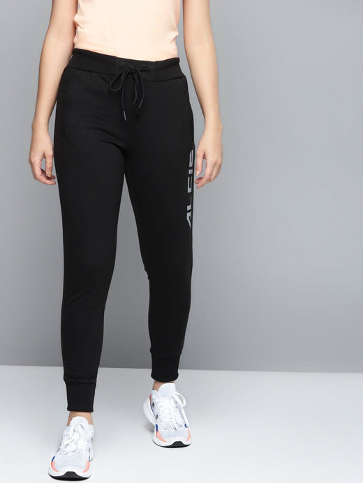 Alcis Women's Solid Black Jogger