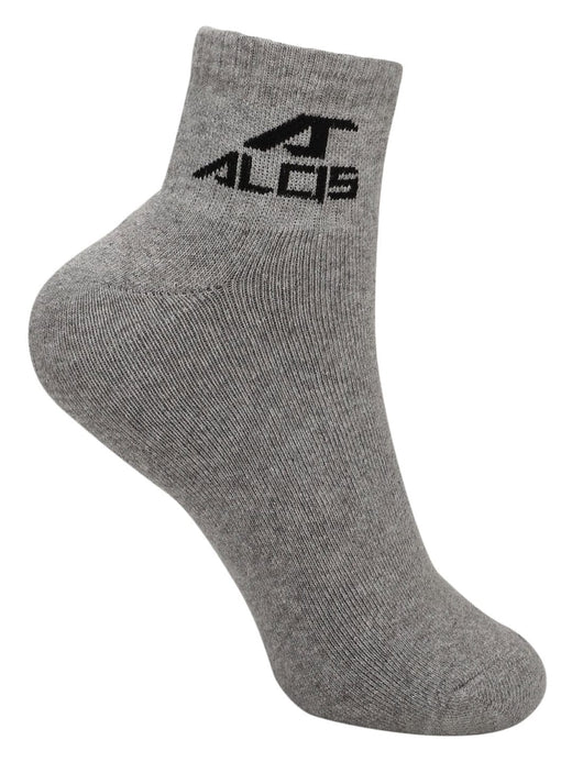 Alcis Men Grey Ankle Length Socks-Pack of 1 ALD1PCK02LGM-Free Size-Grey
