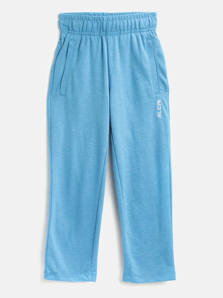 Alcis Girls Blue Solid Track Pants ALGPN0201-4Y