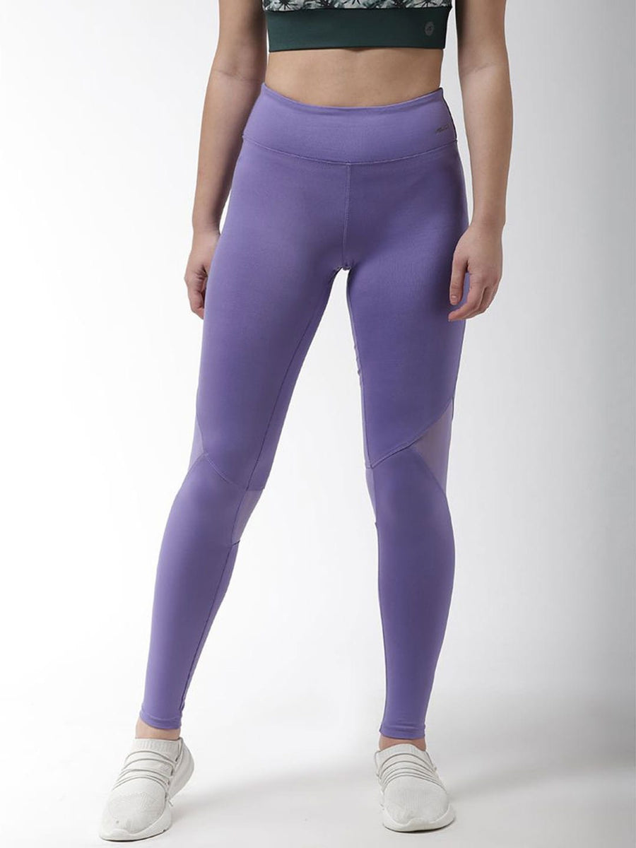 Alcis Women Solid Purple Tights ALWPA145437-XS