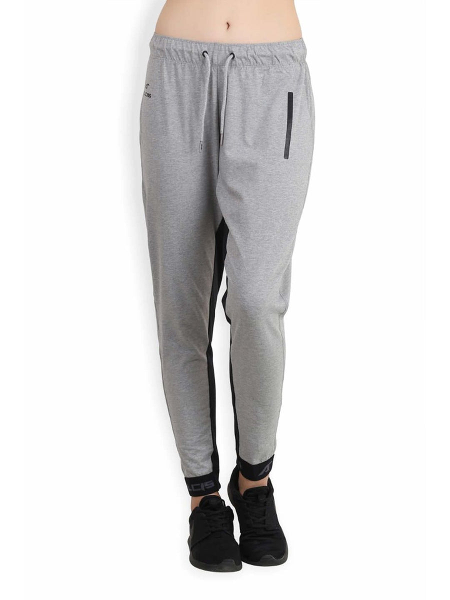 Alcis Womens Solid Grey Track Pant ALWPA146440 ALWPA146440-XS