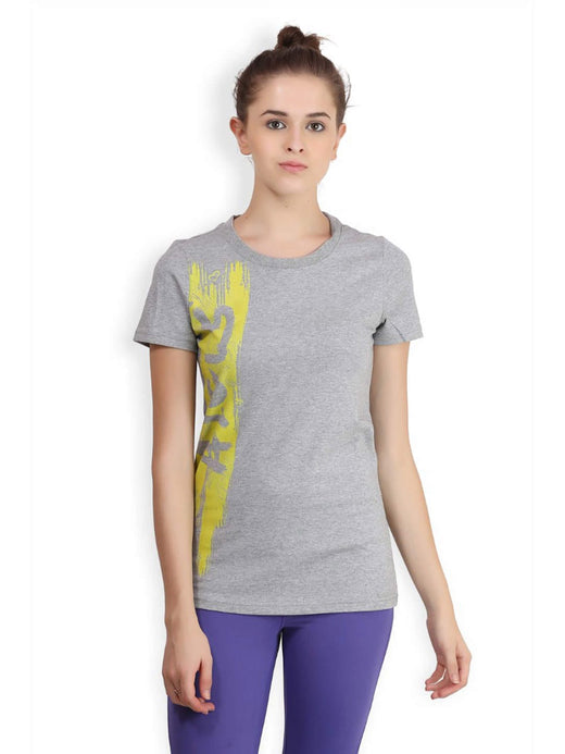 Alcis Women Printed Grey Tshirts