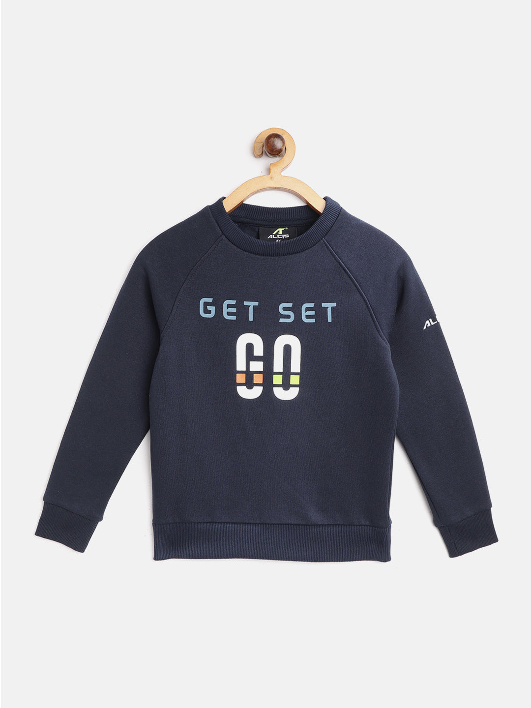 Alcis Boys Navy Blue & White Typography Print Sweatshirt BAA20E801550-4Y