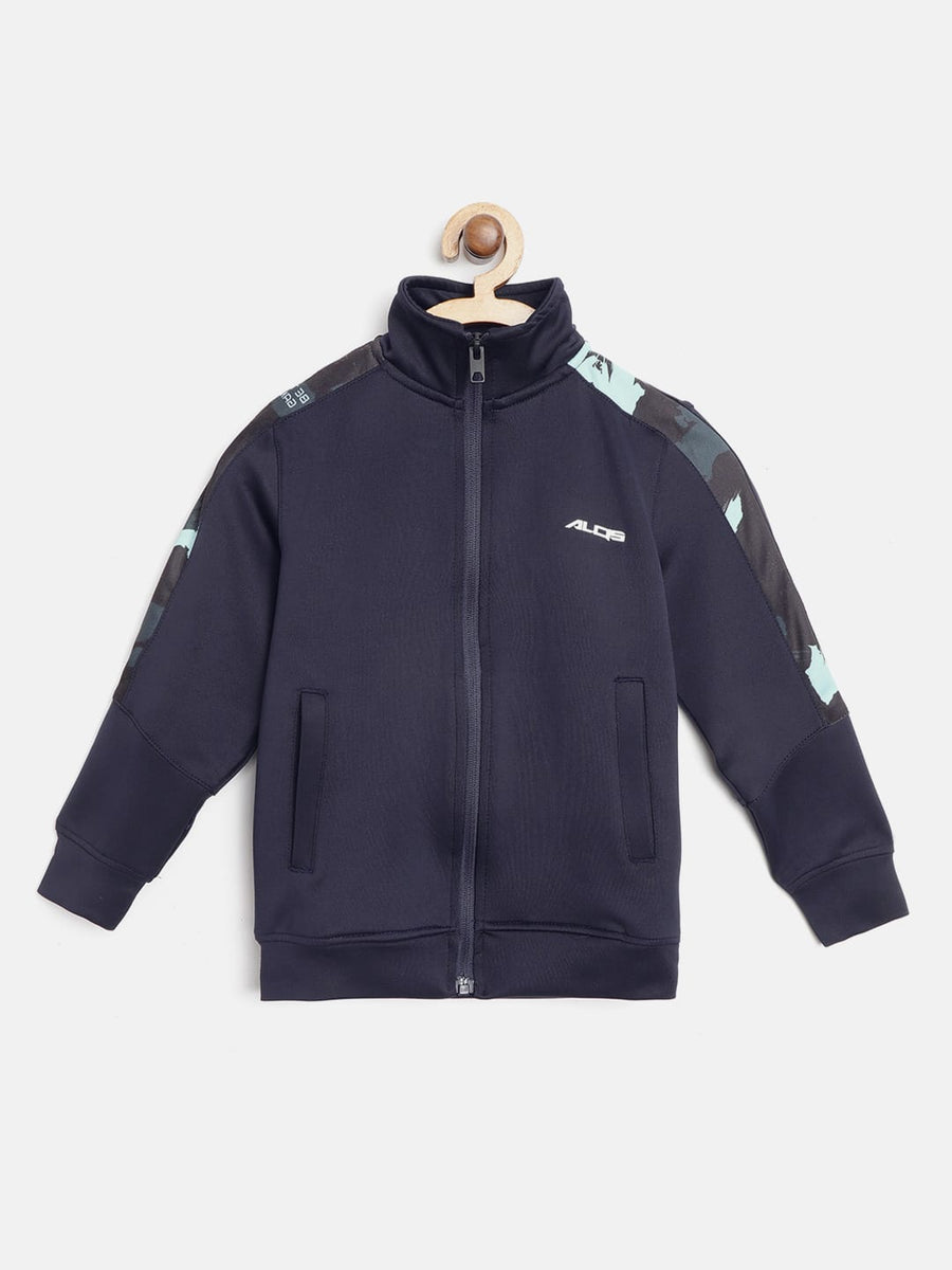 Alcis Kids-Boys Solid Navy Blue Sweatshirts BAA20E809400-4Y