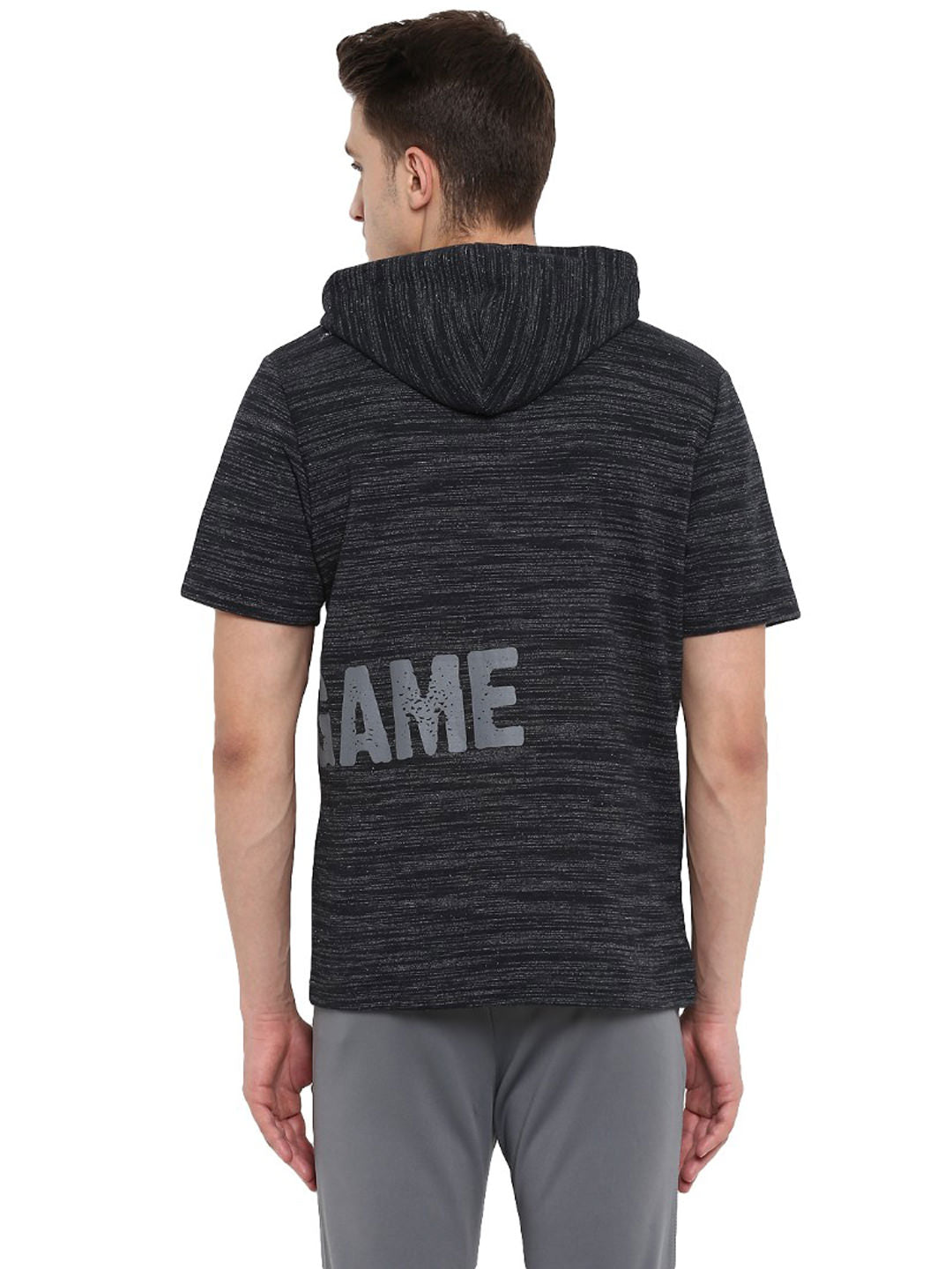 Alcis Men Printed Black Sweatshirts