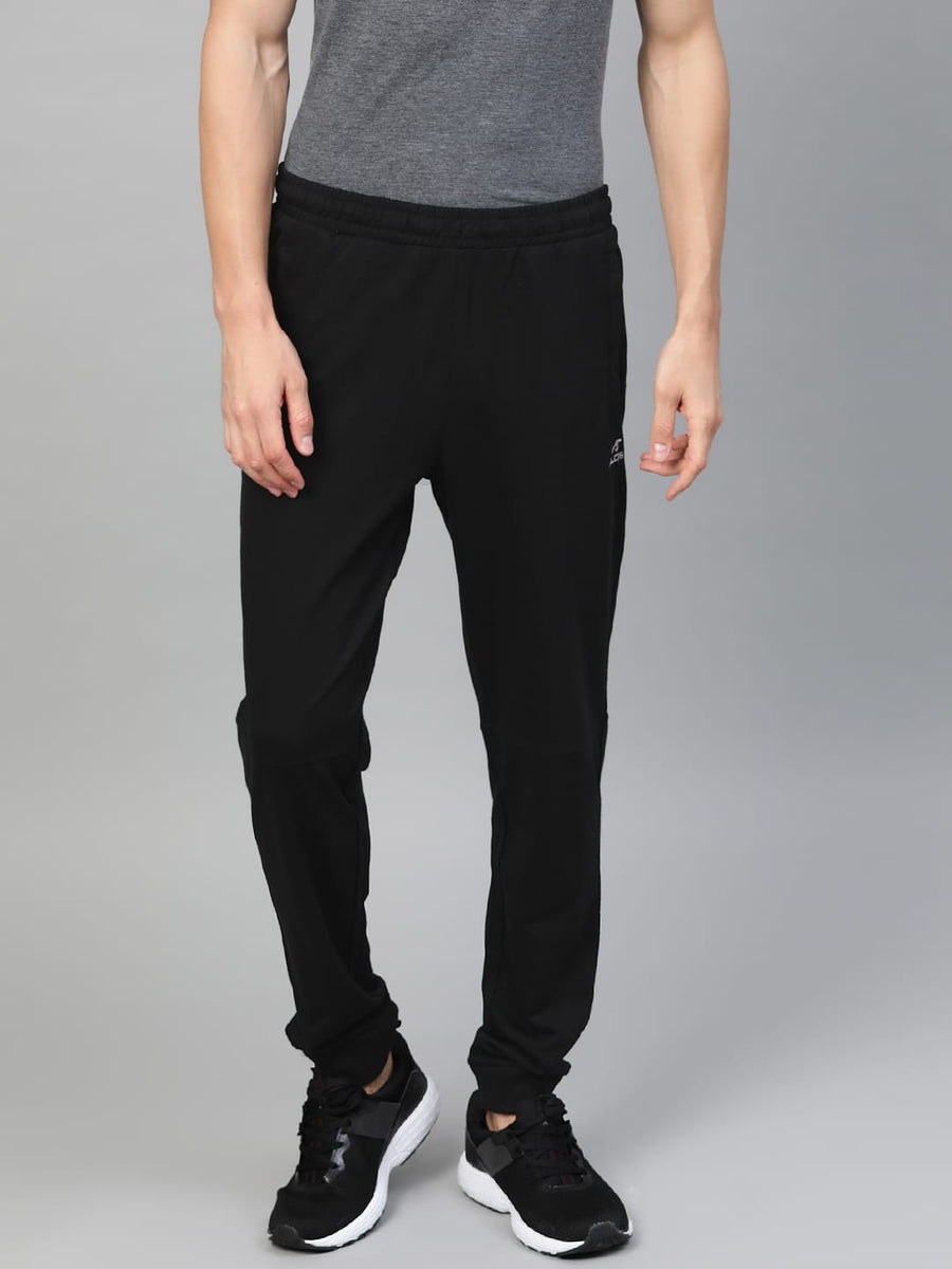 Alcis Men Black Slim Fit Solid Joggers