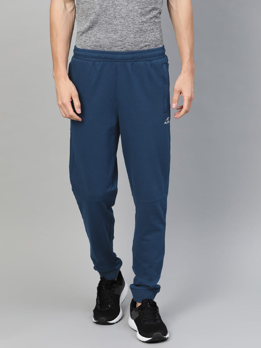 Alcis Men Navy Blue Slim Fit Solid Joggers