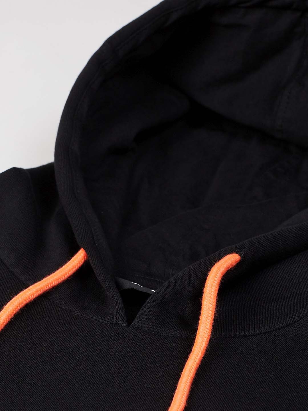 Alcis Men Black Solid Hooded Sweatshirt