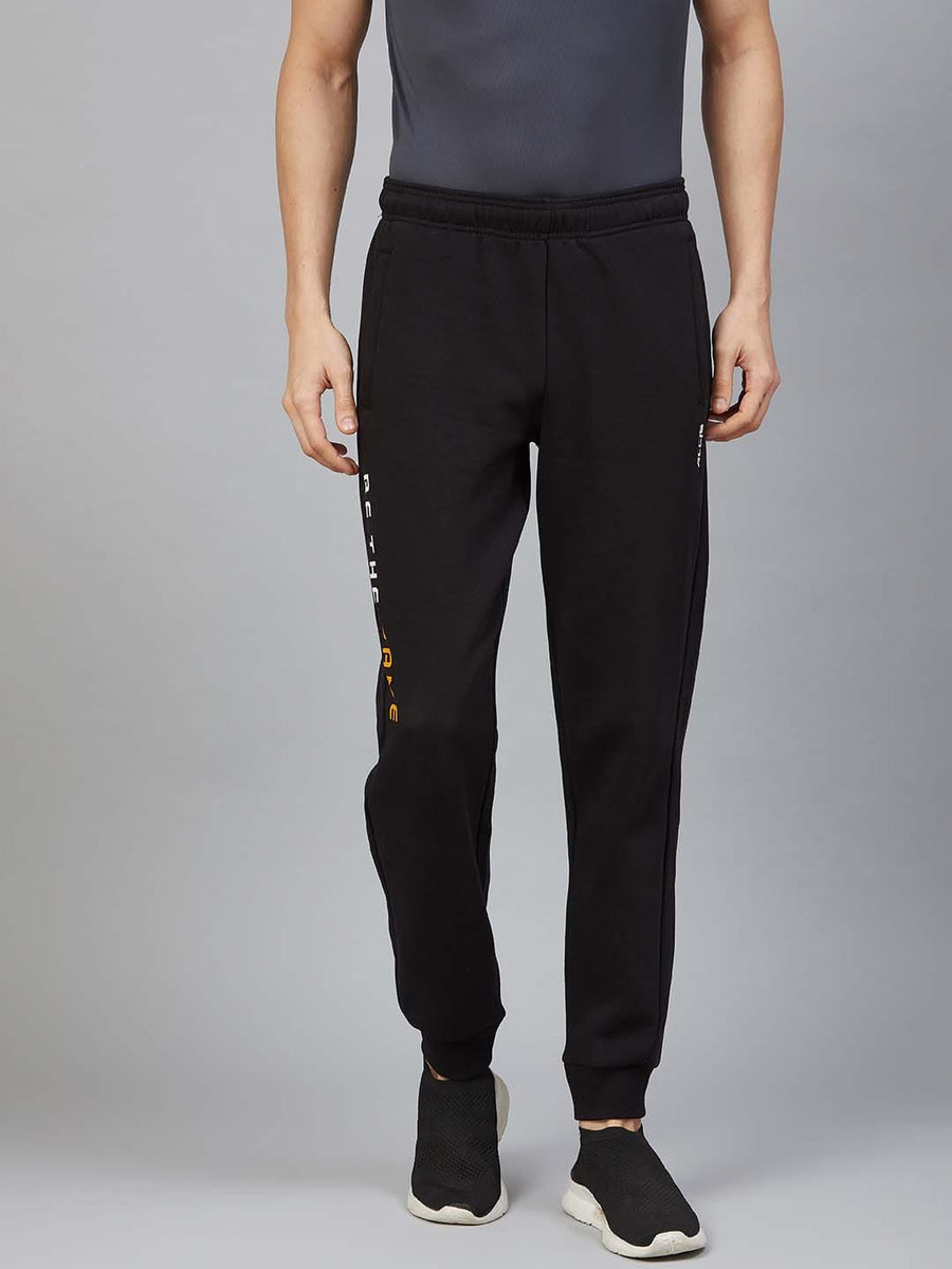 Alcis Men Black Solid Joggers