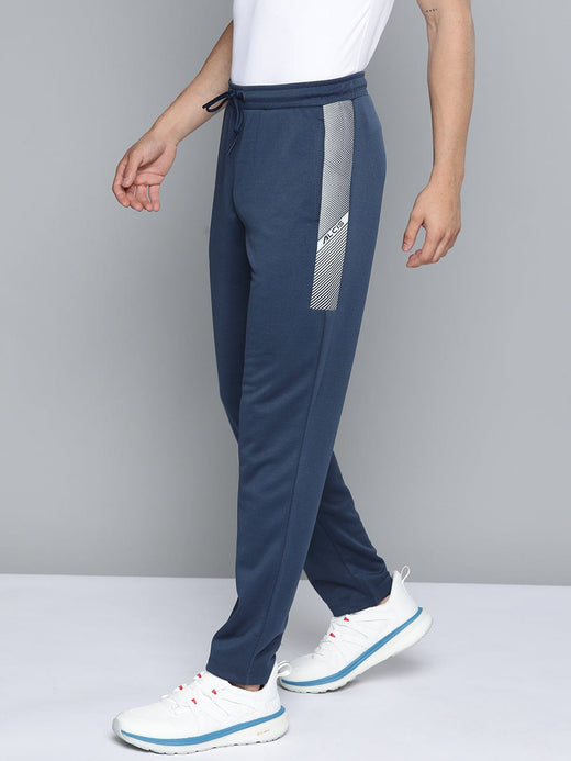 Men’s Navy Blue Slim Fit Sweat-Wicking Track Pants
