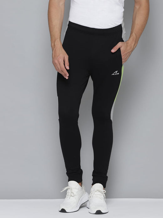Alcis Men Solid Black Track Pants