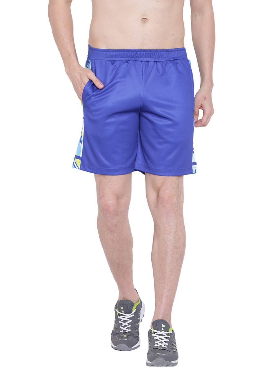Men Printed Blue Shorts