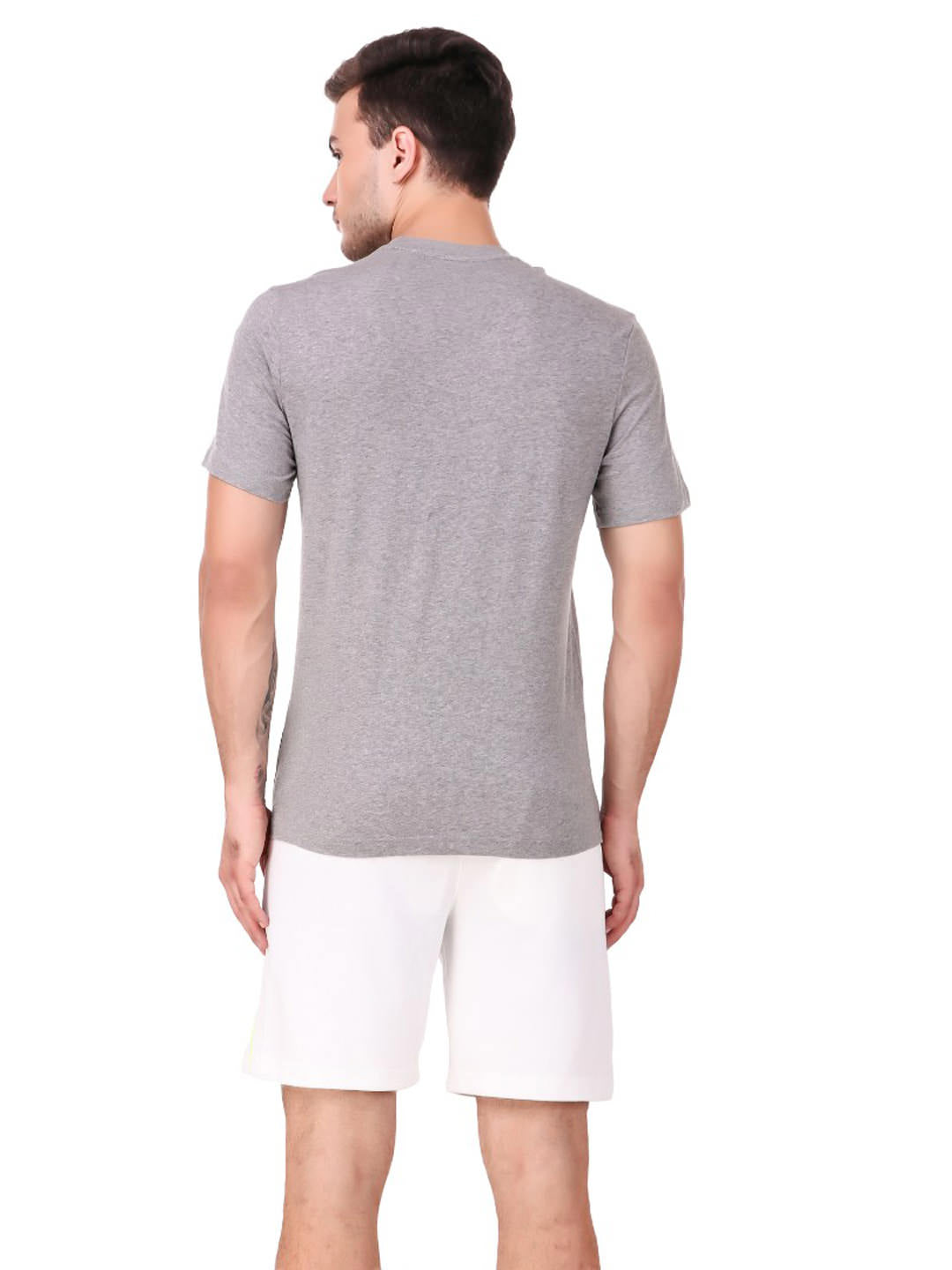 Alcis Training Grey Round Neck T-shirt